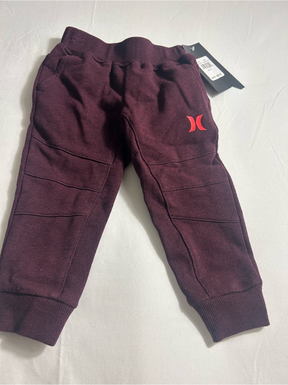 Hurley Boys 2T Jogger Pants Maroon NWT